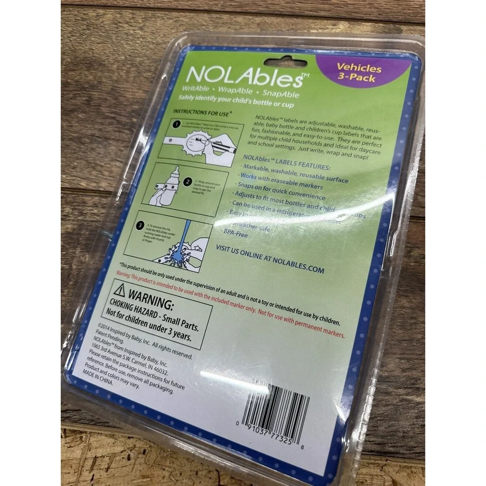 NOLAbles by Tori Spelling 3 pack bottle labels &‎ marker